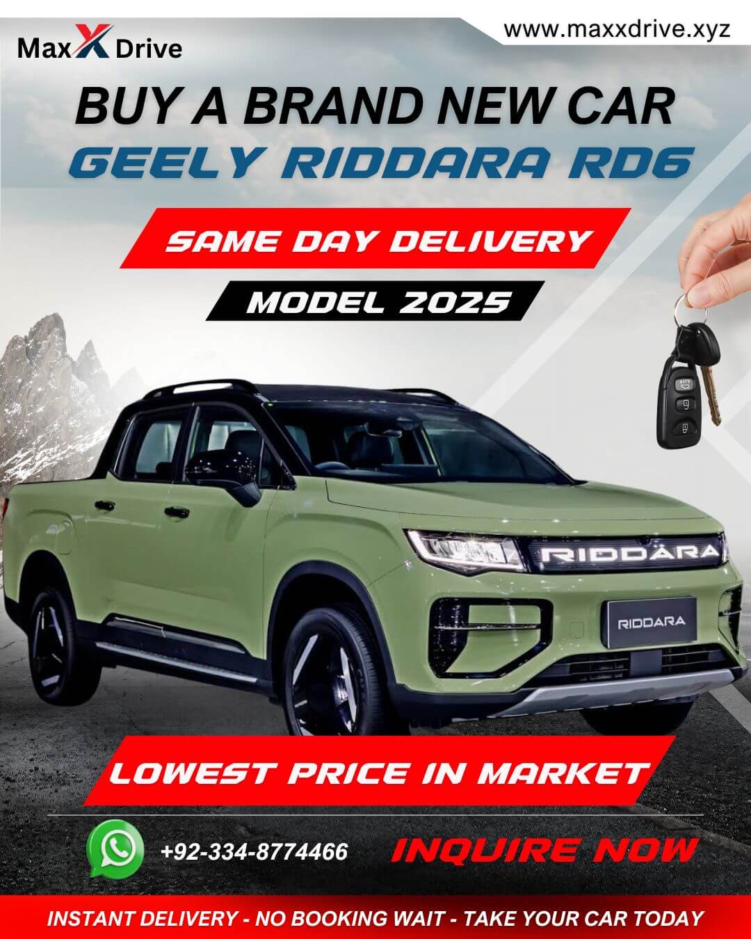Brand New Geely Riddara RD6 2025 For Sale In Karachi | MaxX Drive