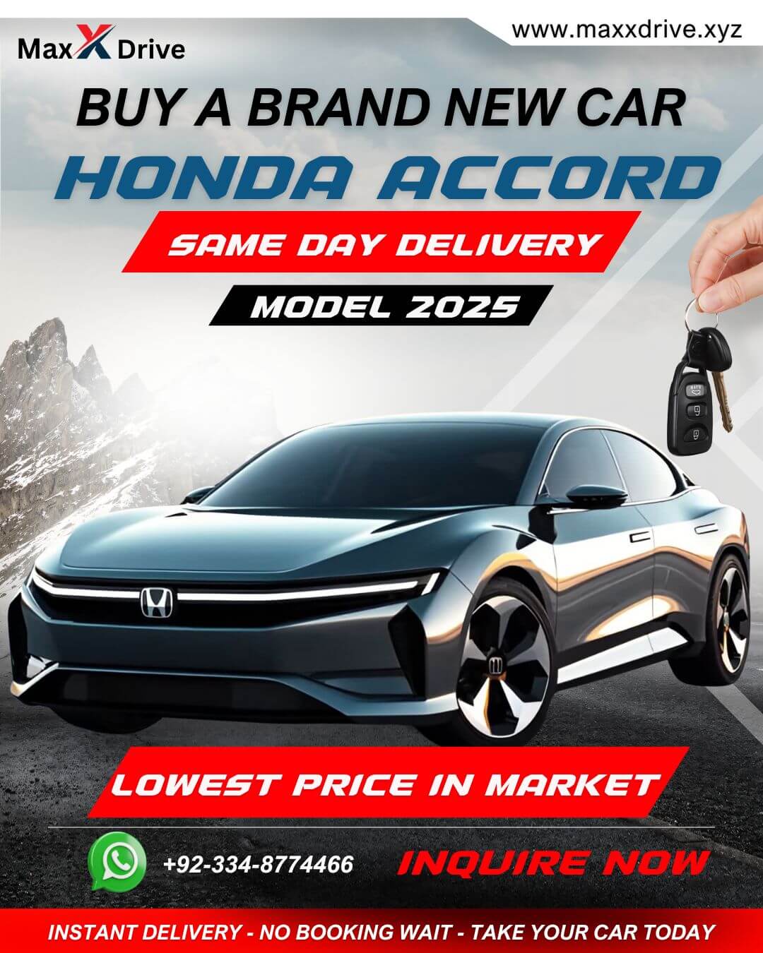 Brand New Honda Accord 2025 For Sale In Karachi | MaxX Drive
