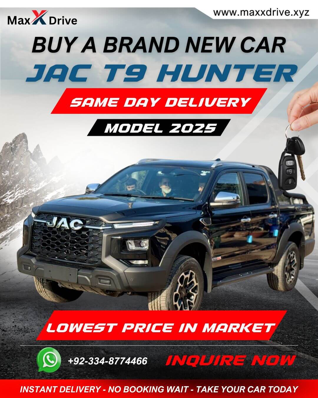 Brand New JAC T9 Hunter 2025 For Sale In Karachi | MaxX Drive