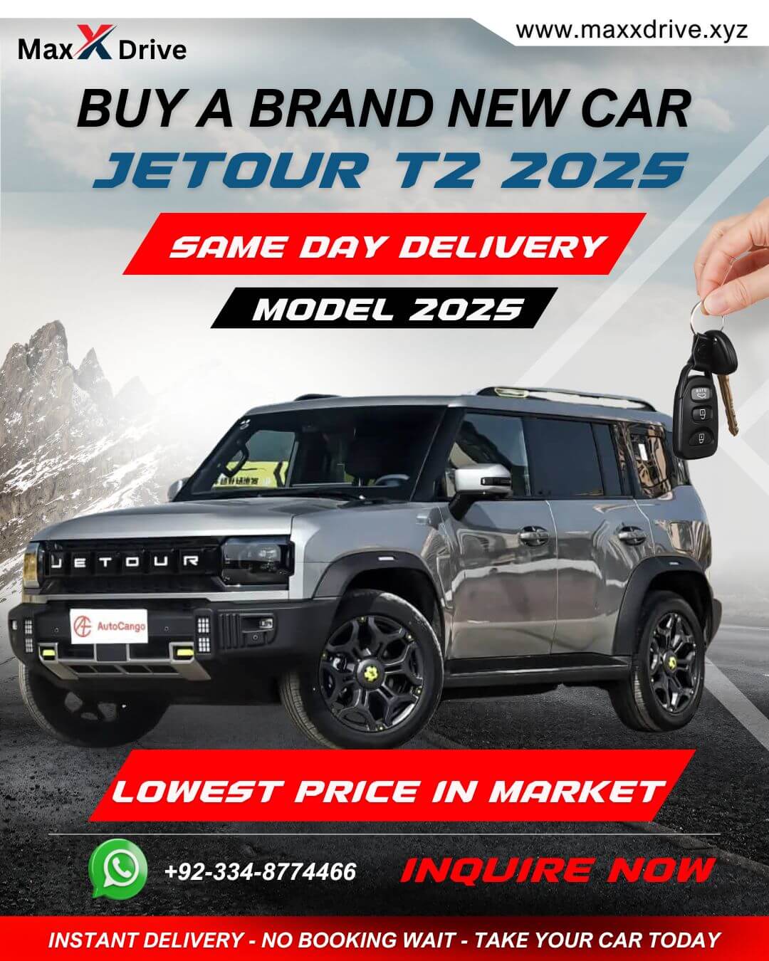 Brand New Jetour T2 2025 For Sale In Karachi | MaxX Drive